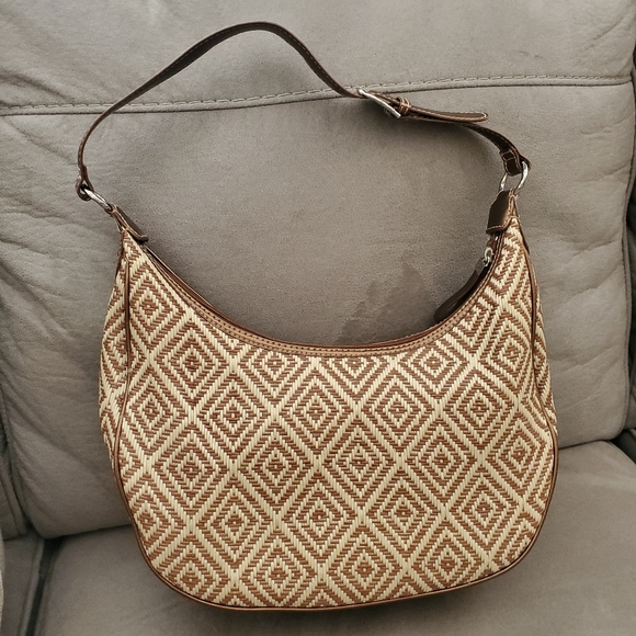 The SAK woven straw shoulder purse - Picture 1 of 13